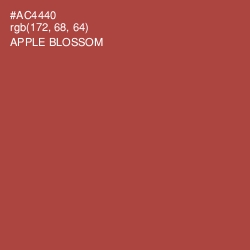 #AC4440 - Apple Blossom Color Image